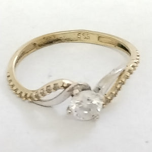 ANILLITO ORO COMBINADO 14 K 1.6 GRMS (SEMINUEVO)