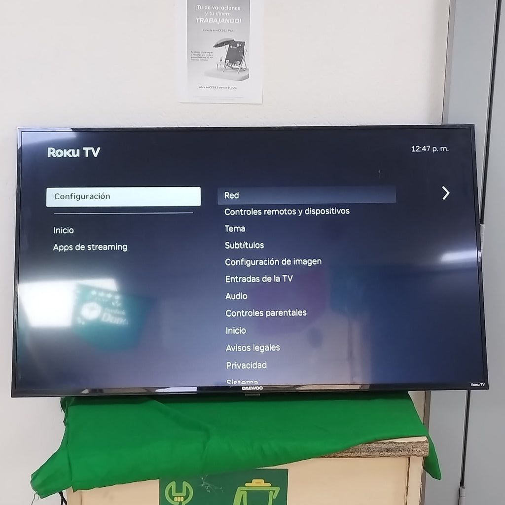PANTALLA DAEWOO DAW50UR (2024) 50" LED 4K (SEMINUEVO)