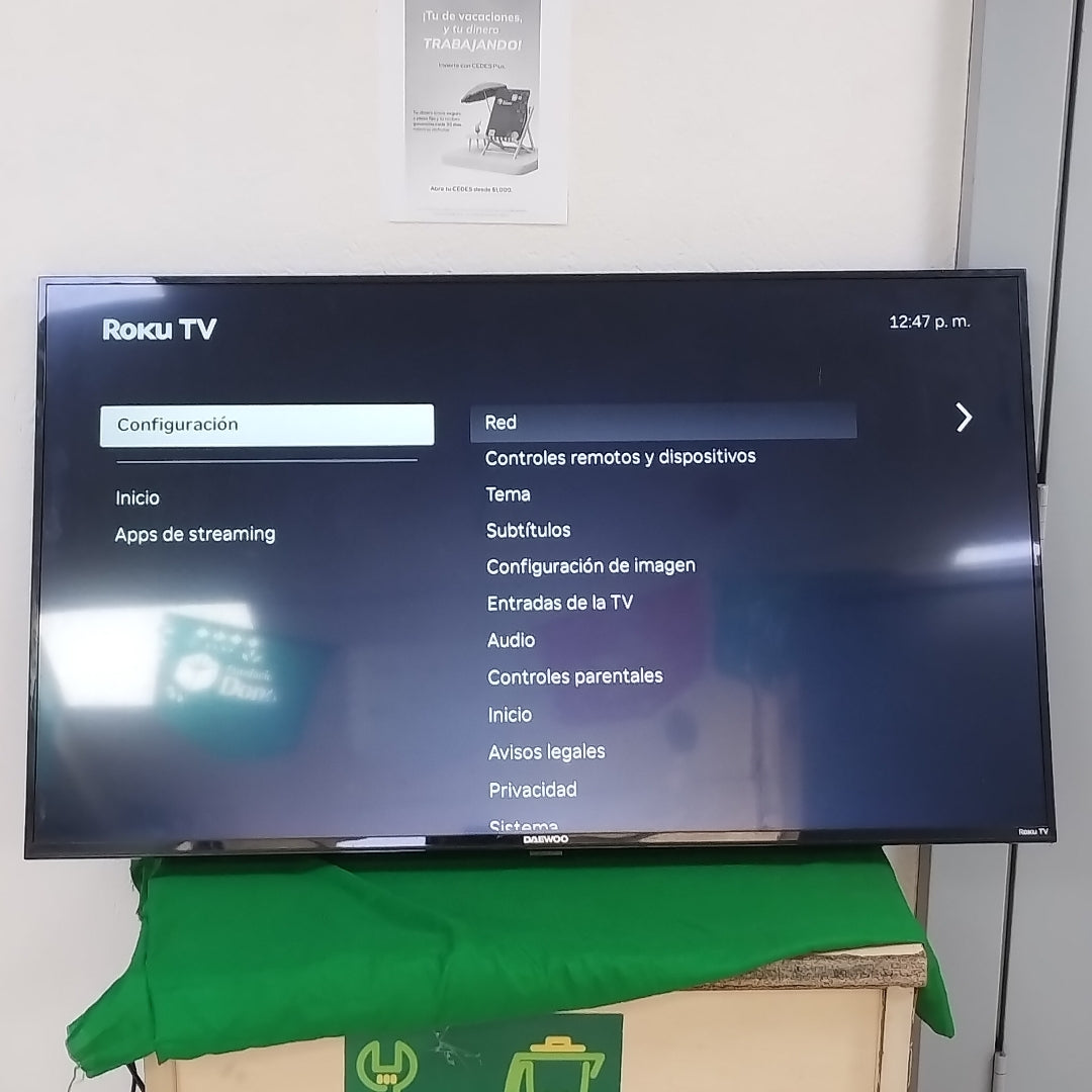 PANTALLA DAEWOO DAW50UR (2024) 50" LED 4K (SEMINUEVO)