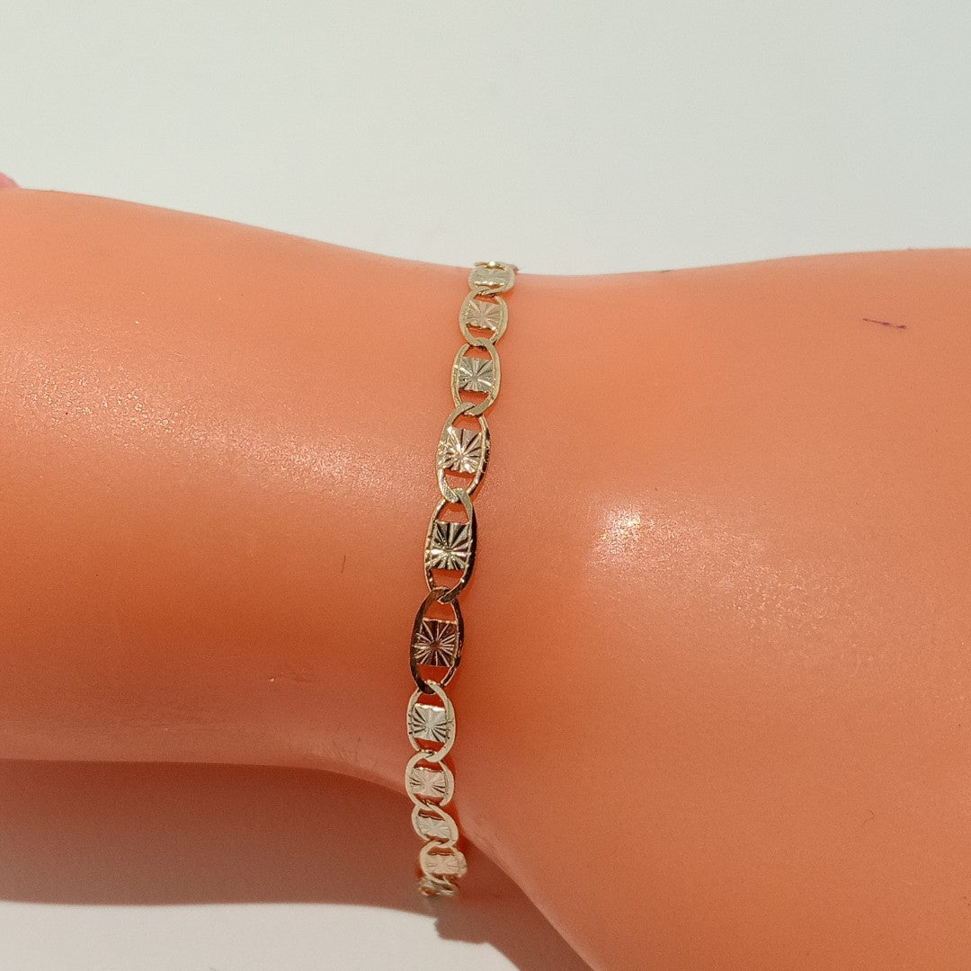 PULSERA GUCHI 14K 18 CM 3 GR (NUEVO)