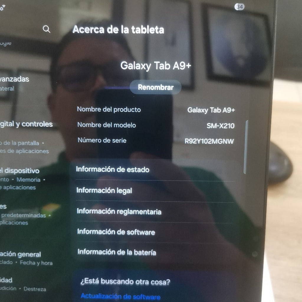 TABLETA SAMSUNG GALAXY TAB A9+ SM-X210 (2023) 128 GB 8 GB RAM (SEMINUEVO)