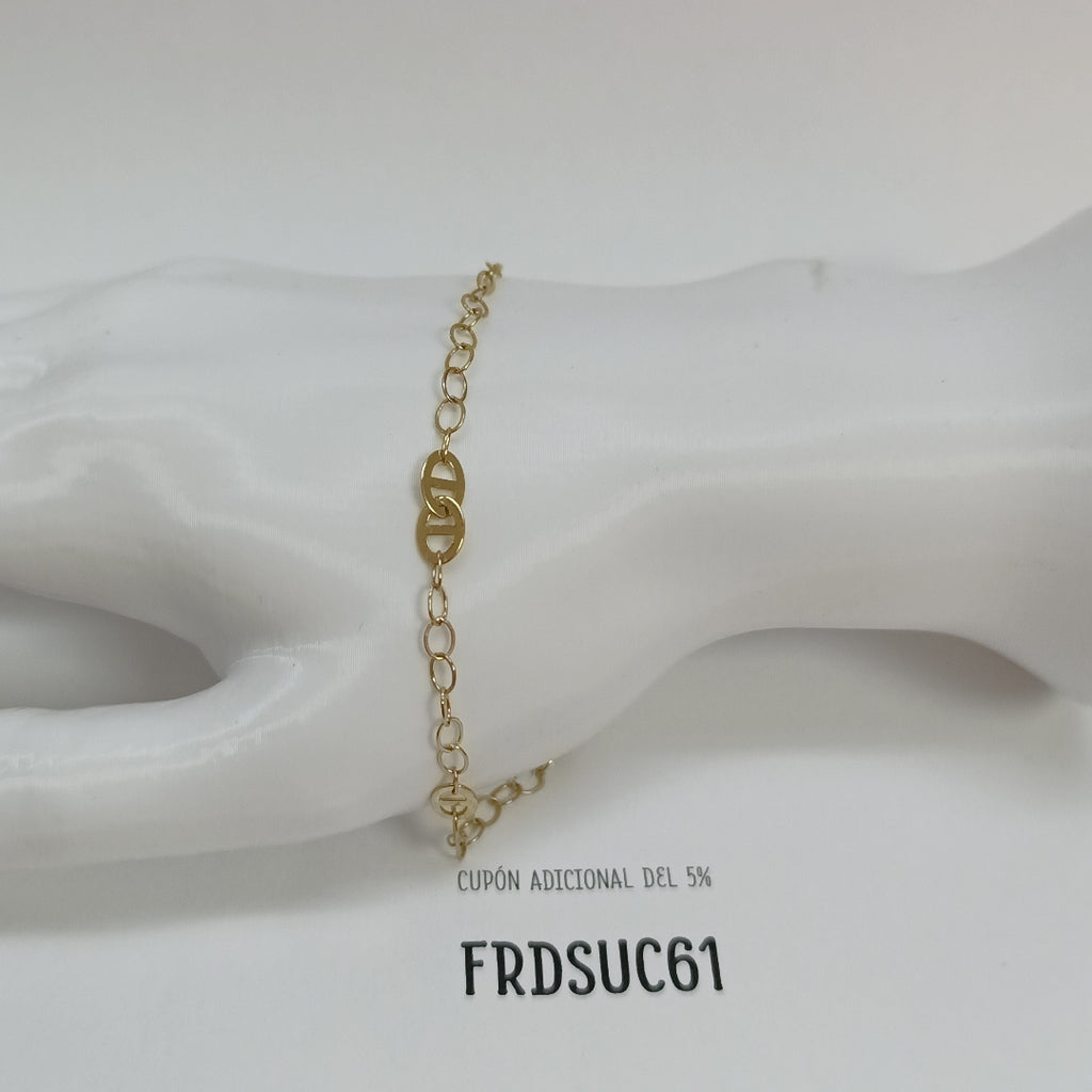 PULSERA ESPECIAL 14K 21 CM 1.9 GR (NUEVO)