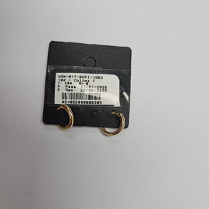 ARETES HUGGIES LISAS 14K 1.3 GR (NUEVO)