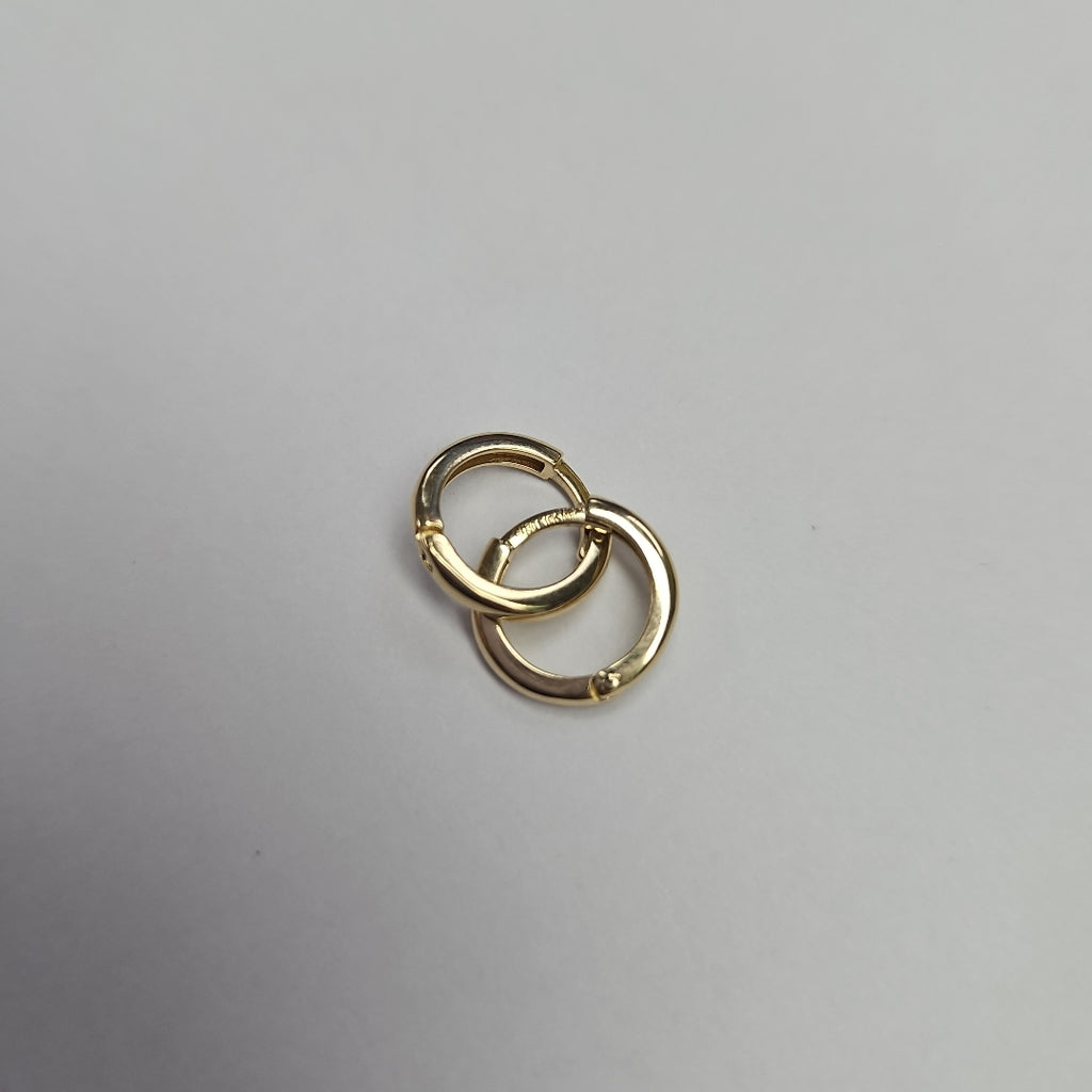 ARETES ARRACADAS LISAS 10K 1.2 GR (NUEVO)