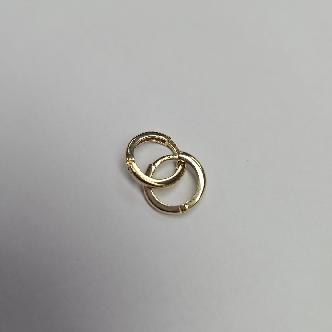 ARETES ARRACADAS LISAS 10K 1.2 GR (NUEVO)