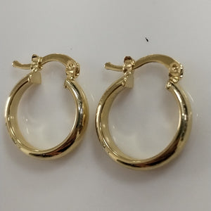 ARETES ARRACADA LISA 14K 1.6 GR (NUEVO)