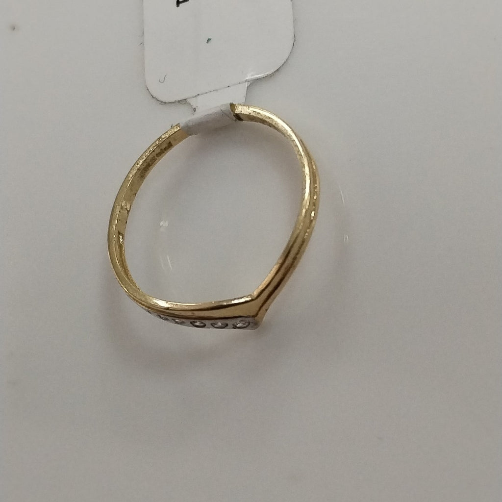 ANILLOS CON CIRCONIAS 14K TALLA 7 1 GR (NUEVO)