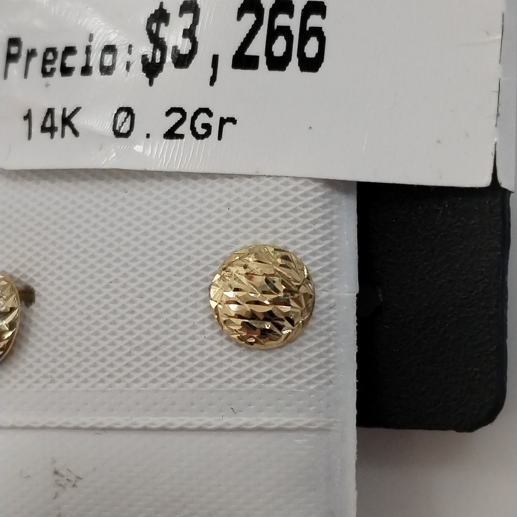 BROQUELES BROQUEL FIG LUNETA 14K 0.2268 GR (NUEVO)