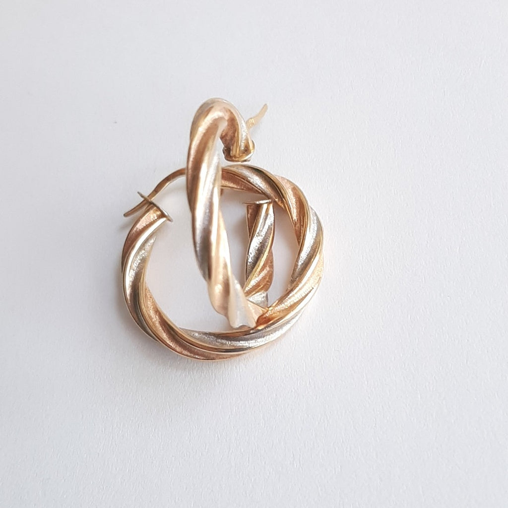 ARRACADAS PAR ORO 14 K 2.6 GRMS (SEMINUEVO)