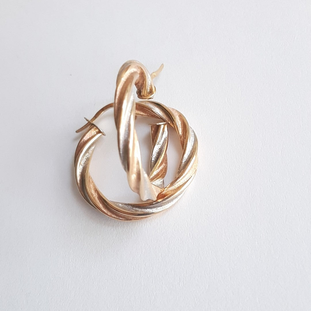 ARRACADAS PAR ORO 14 K 2.6 GRMS (SEMINUEVO)