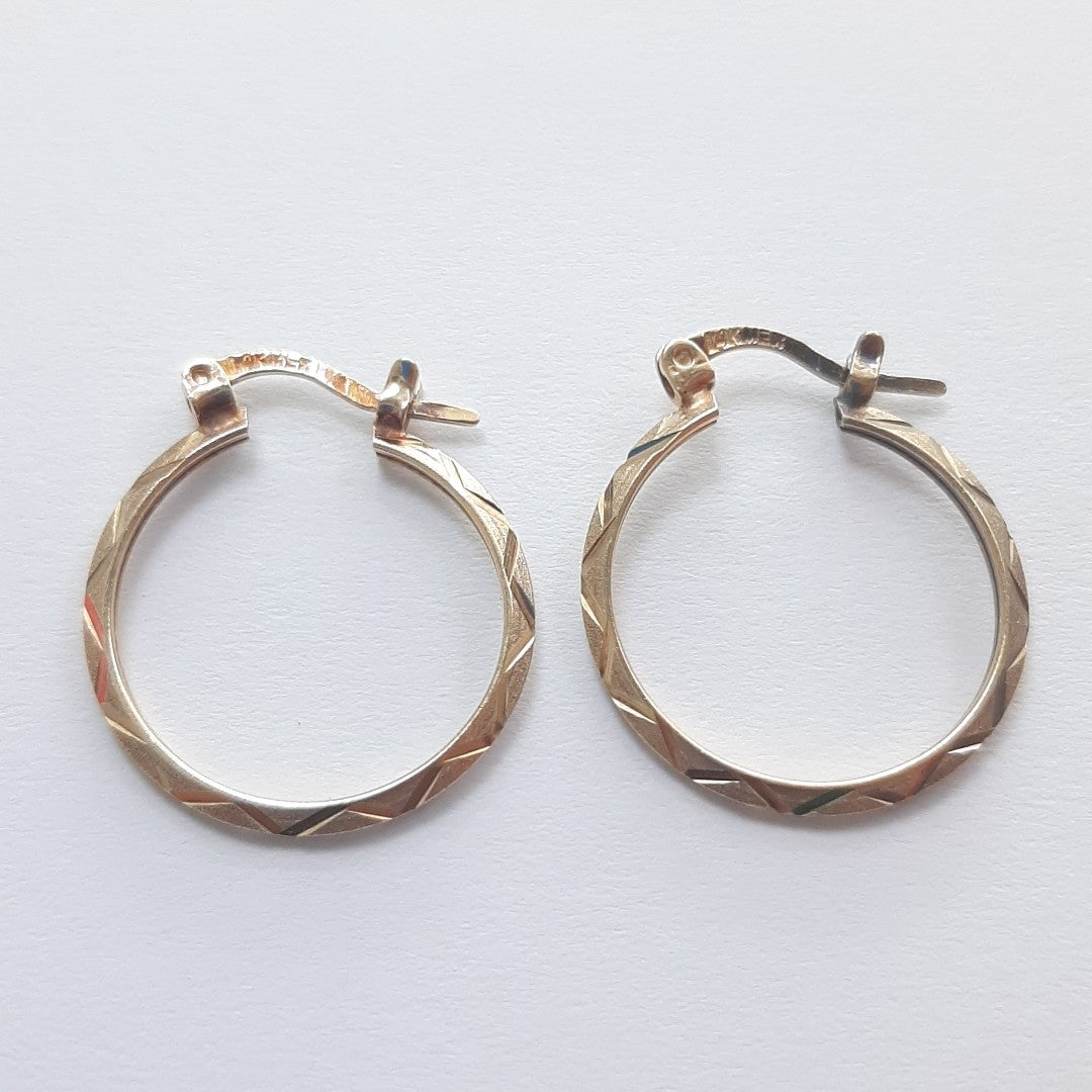 ARRACADAS PAR ORO 14 K 1.7 GRMS (SEMINUEVO)