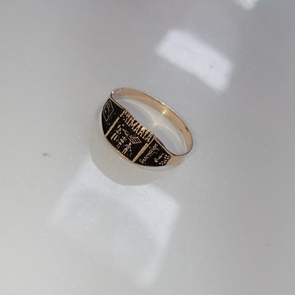 ANILLO DE GRADUACIÓN ORO 8 K 1 GRMS (SEMINUEVO)