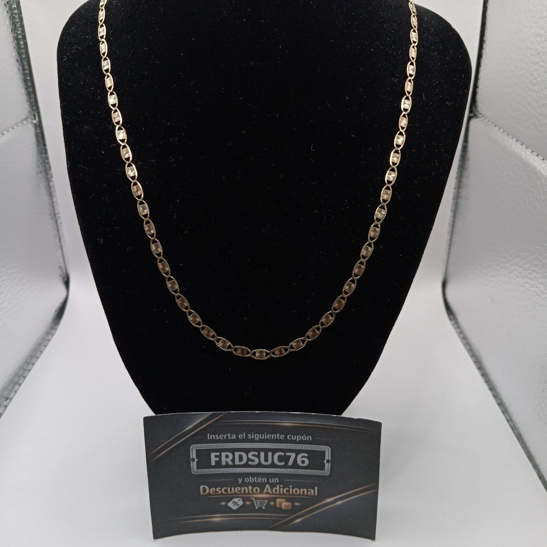CADENA ORO COMBINADO 10 K 5,40 GRMS (SEMINUEVO)