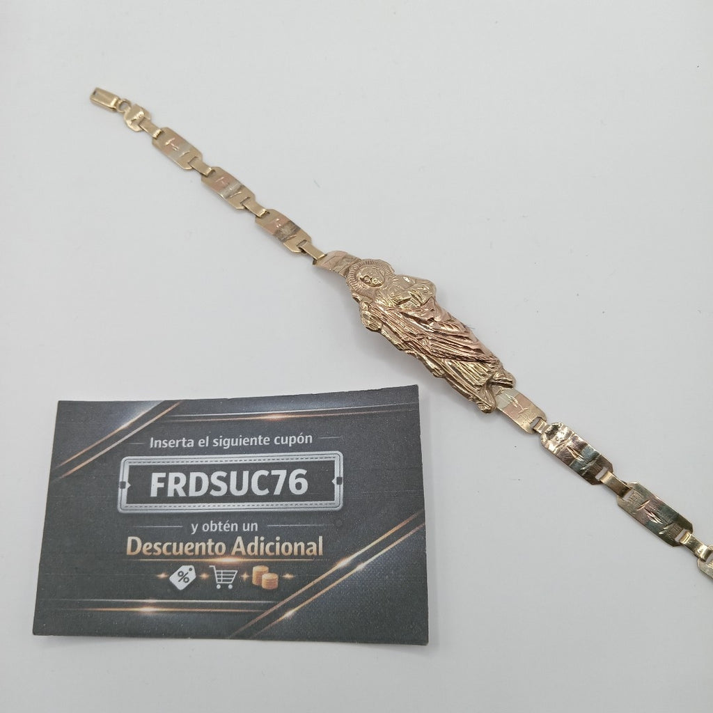PULSERA ORO COMBINADO 10 K 8.3 GRMS (SEMINUEVO)