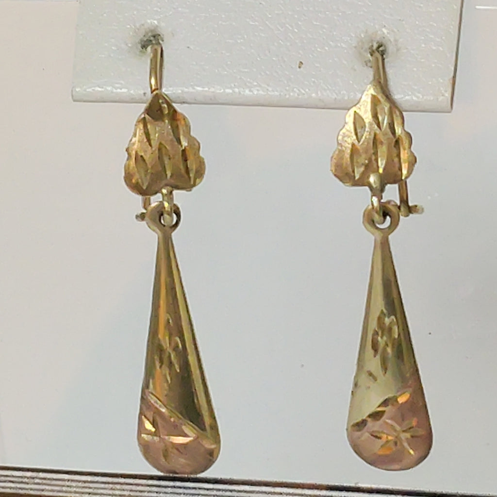 ARETES PAR ORO 8 K 1,30 GRMS (SEMINUEVO)
