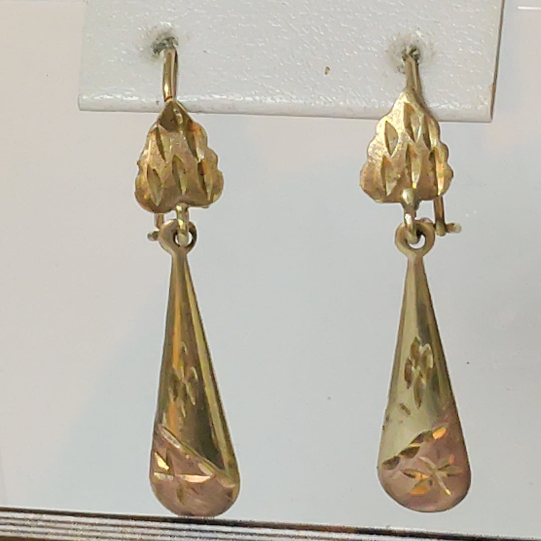 ARETES PAR ORO 8 K 1,30 GRMS (SEMINUEVO)