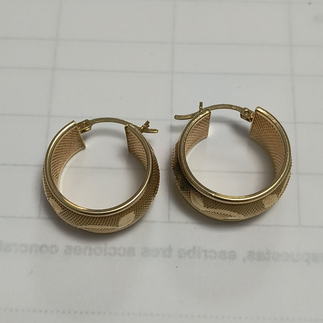 ARRACADAS PAR ORO 14 K 5.7 GRMS (SEMINUEVO)