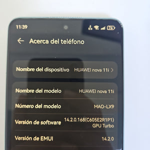 CELULAR HUAWEI NOVA 11I MAO-LX9 (2023) 128 GB 8 GB RAM (SEMINUEVO)