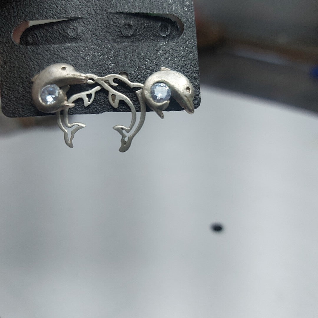 BROQUELES PAR, DIJE PLATA 7.6 GRMS (SEMINUEVO)