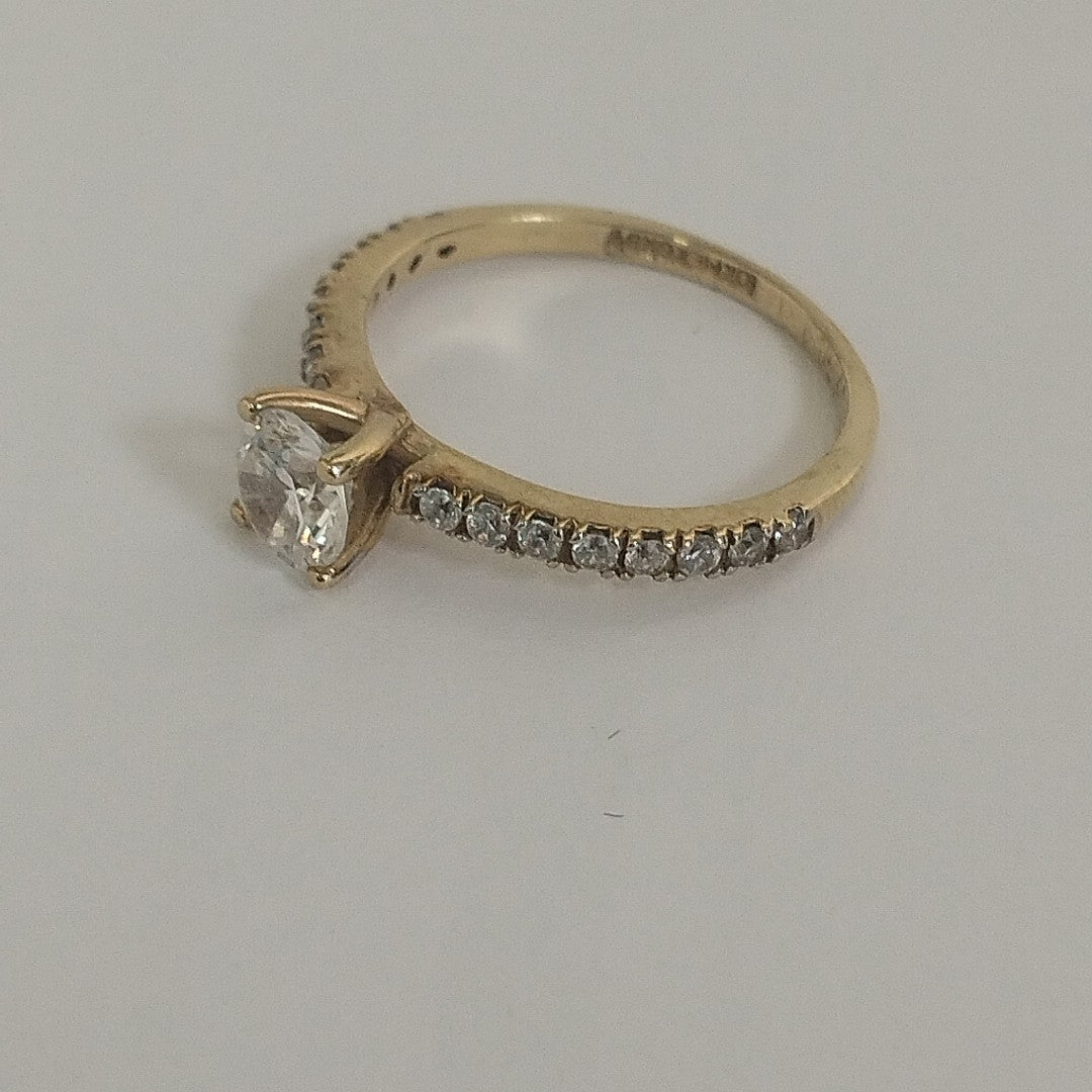 ANILLITO,SOLITARIO ORO 10 K 1,90 GRMS (SEMINUEVO)