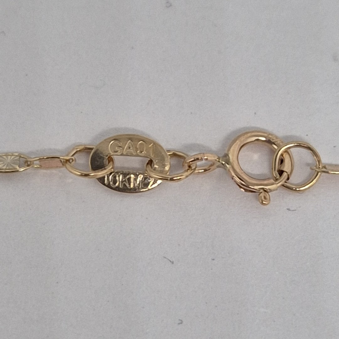 CADENA, MEDALLA RELIGIOSA ORO, ORO COMBINADO 10 K 2.1 GRMS (SEMINUEVO)