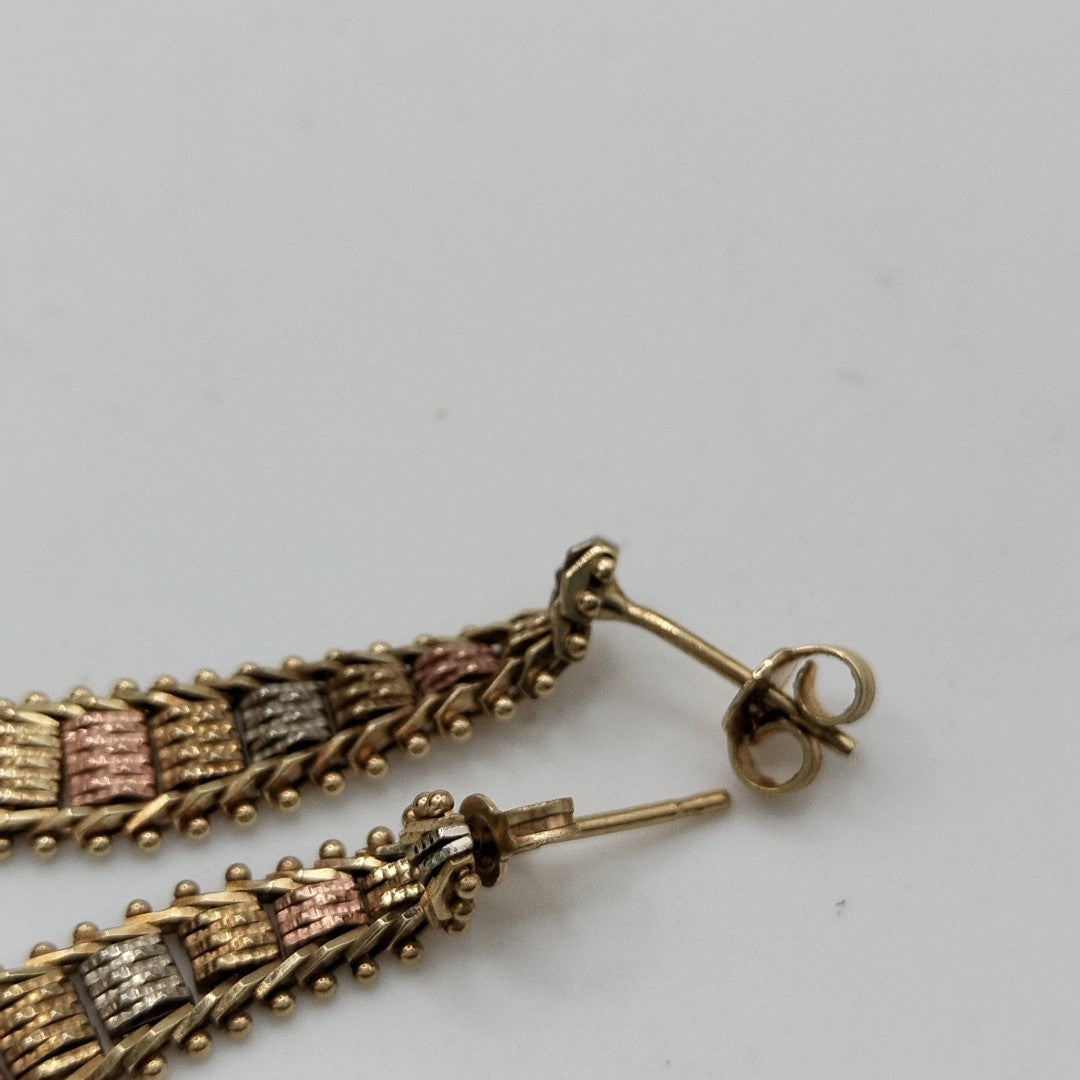 ARETES PAR ORO 14 K 4,30 GRMS (SEMINUEVO)