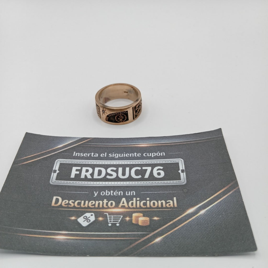 ANILLO DE GRADUACIÓN ORO 10 K 9,90 GRMS (SEMINUEVO)