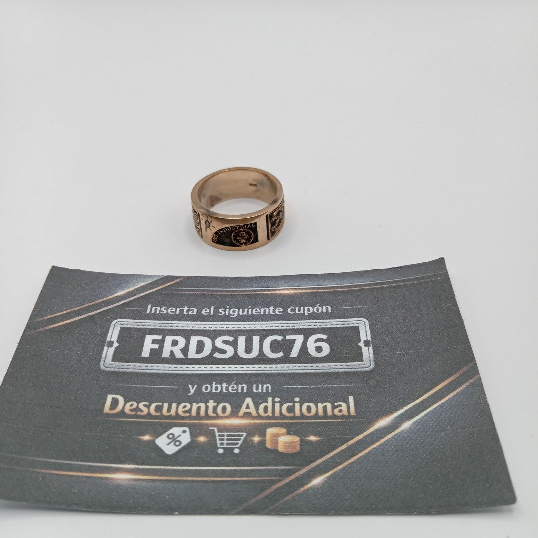 ANILLO DE GRADUACIÓN ORO 10 K 9,90 GRMS (SEMINUEVO)
