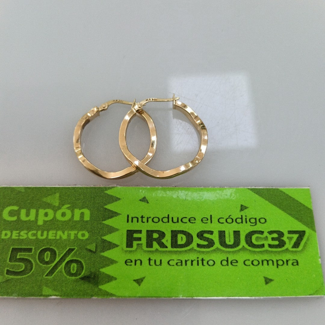 ARRACADAS PAR ORO 14 K 2,00 GRMS (SEMINUEVO)