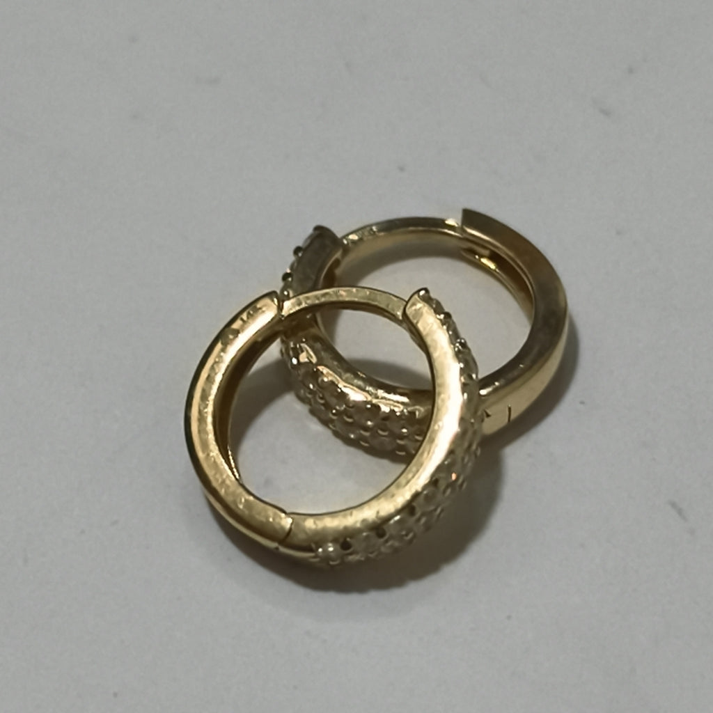 ARRACADAS PAR ORO 14 K 1.5 GRMS (SEMINUEVO)