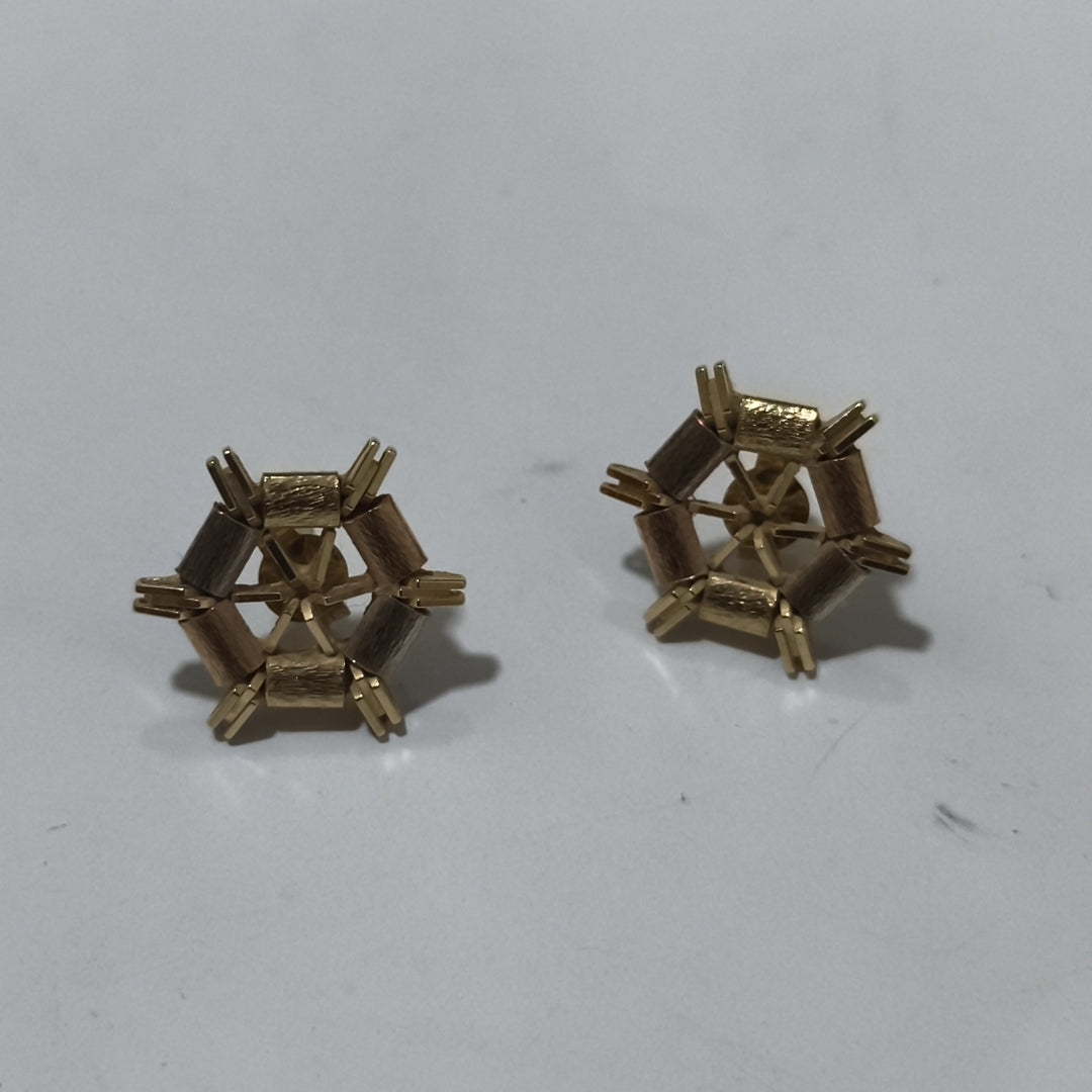 ARETES PAR ORO 14 K 2.8 GRMS (SEMINUEVO)