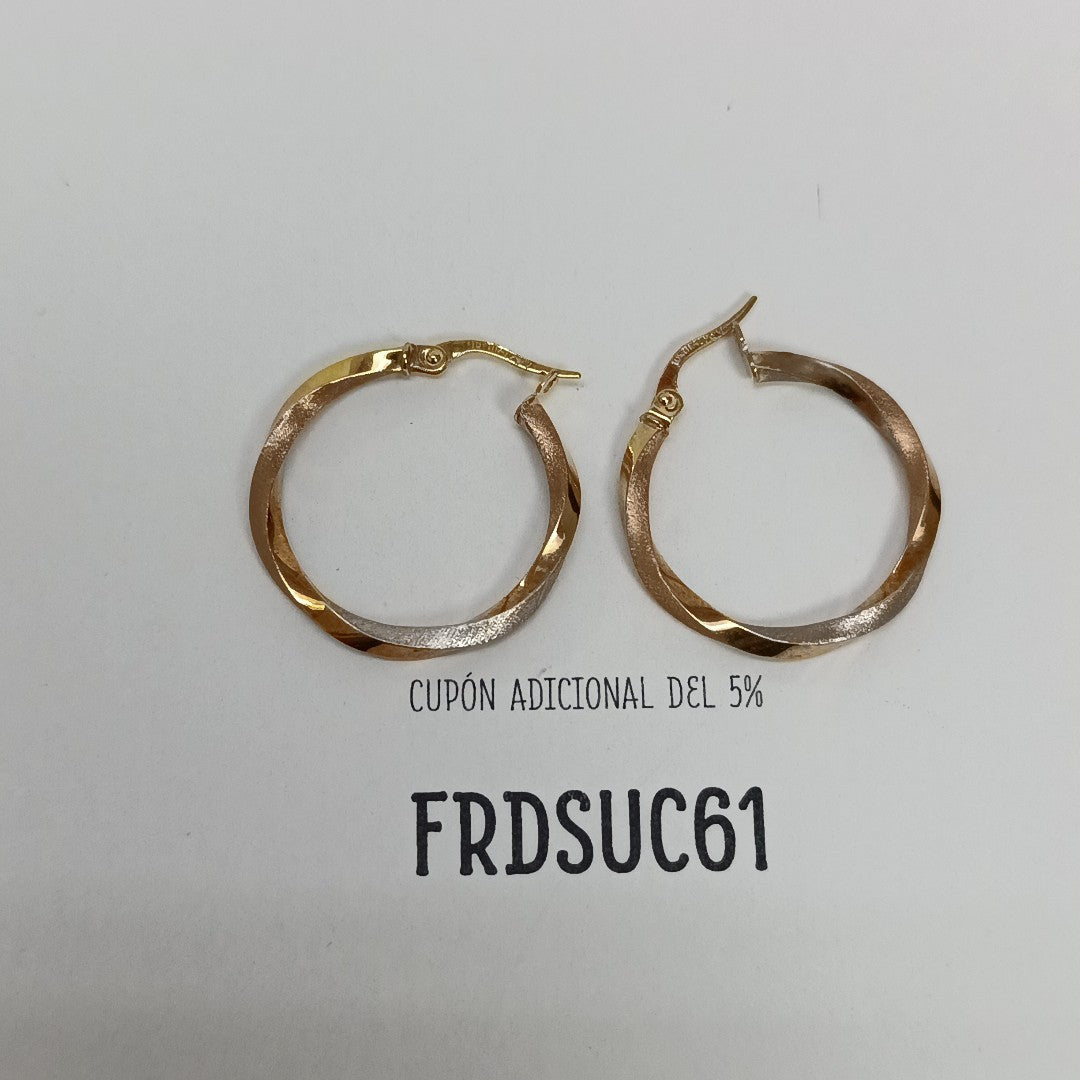 ARRACADAS PAR ORO 10 K 1.4 GRMS (SEMINUEVO)