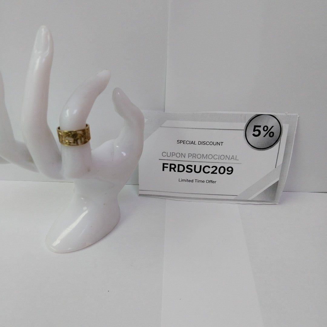 ARGOLLA DE LA SUERTE ORO 10 K 3.3 GRMS (SEMINUEVO)