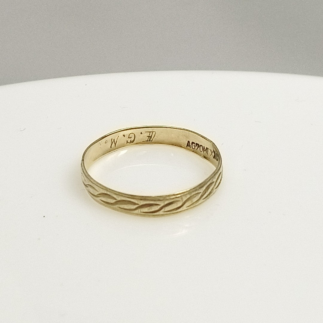 ARGOLLA ORO 10 K 0.9 GRMS (SEMINUEVO)
