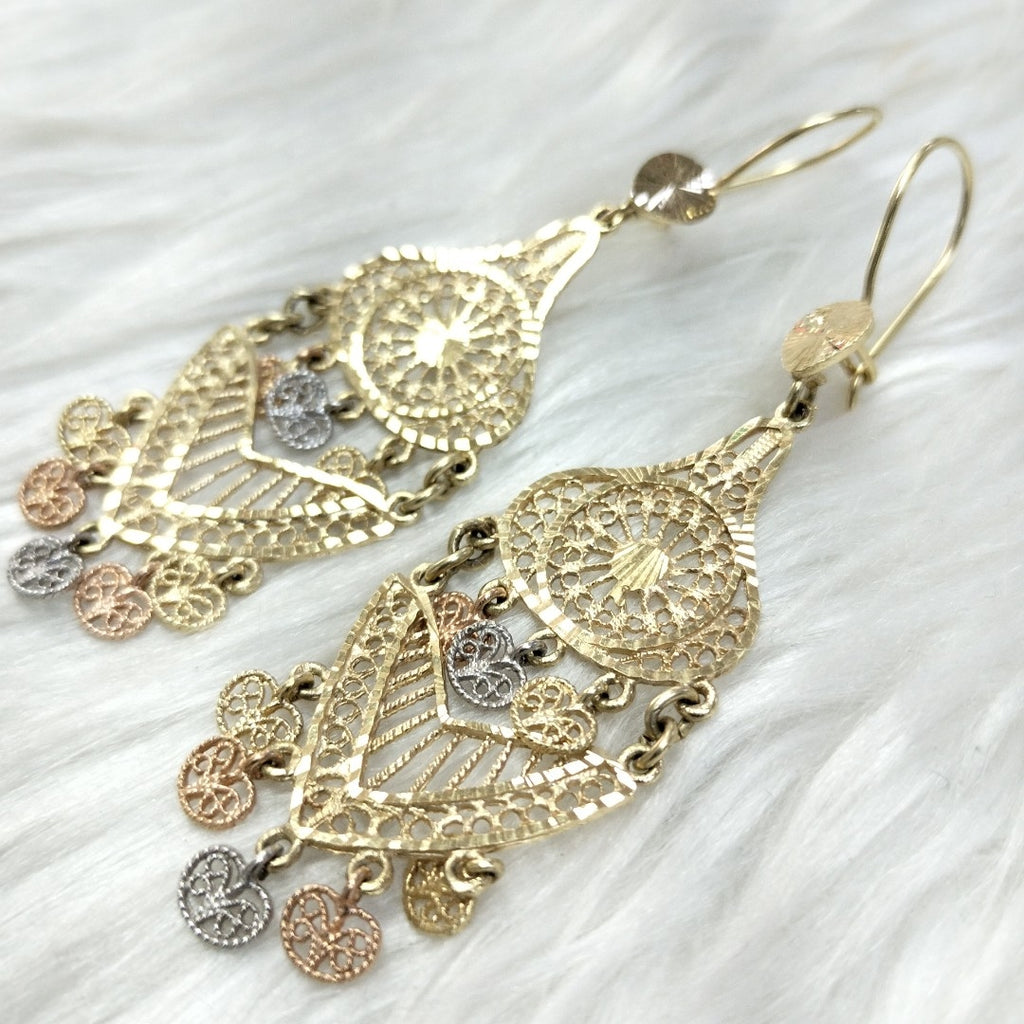ARETES PAR ORO 14 K 8.4 GRMS (SEMINUEVO)