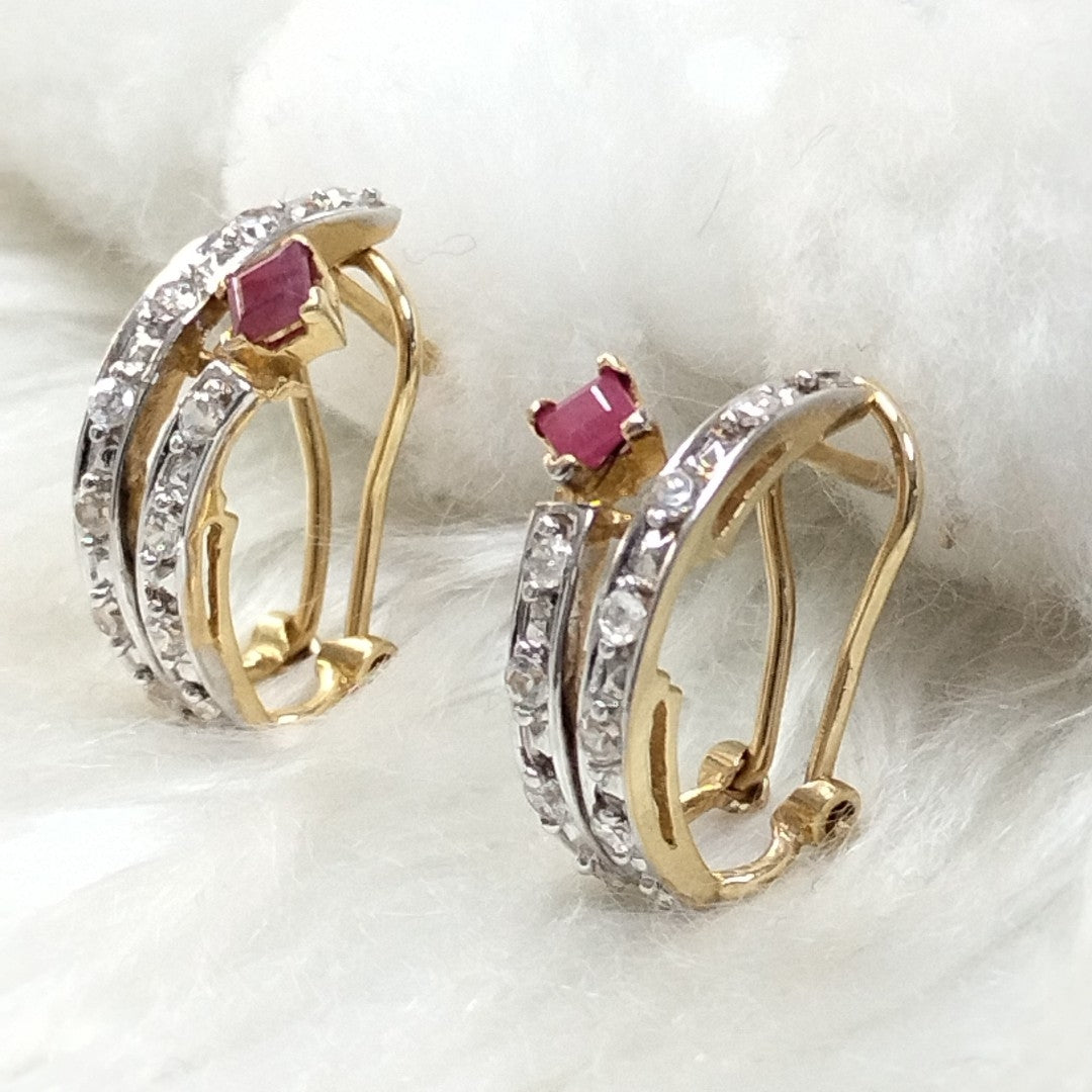 ARETES PAR ORO 14 K 4.6 GRMS (SEMINUEVO)