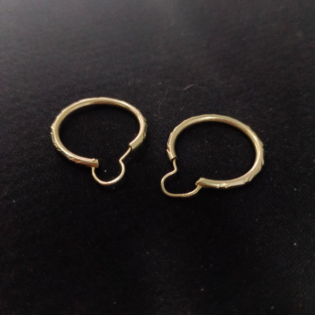 ARRACADAS PAR ORO 14 K 1.6 GRMS (SEMINUEVO)