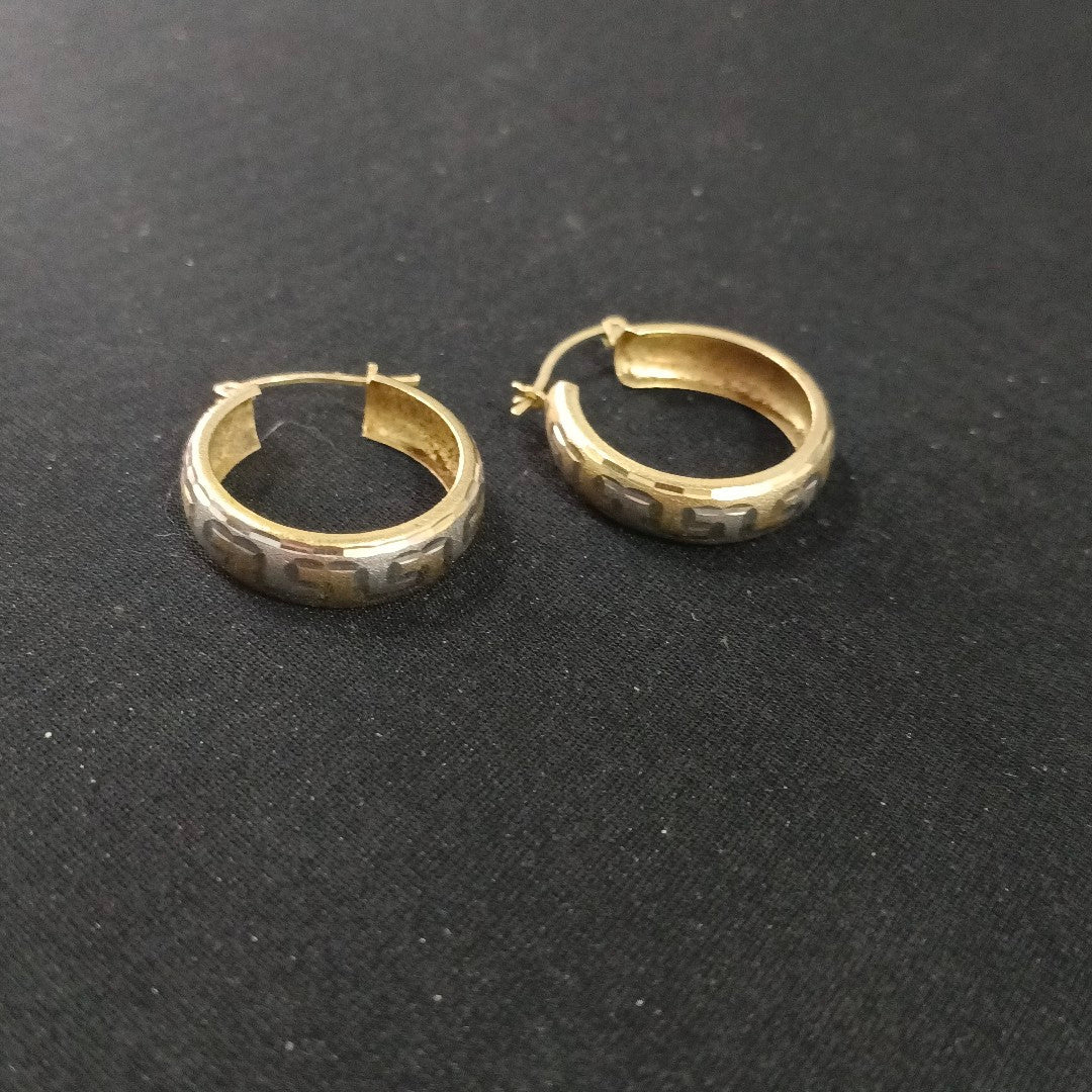 ARRACADAS PAR ORO 14 K 2.7 GRMS (SEMINUEVO)