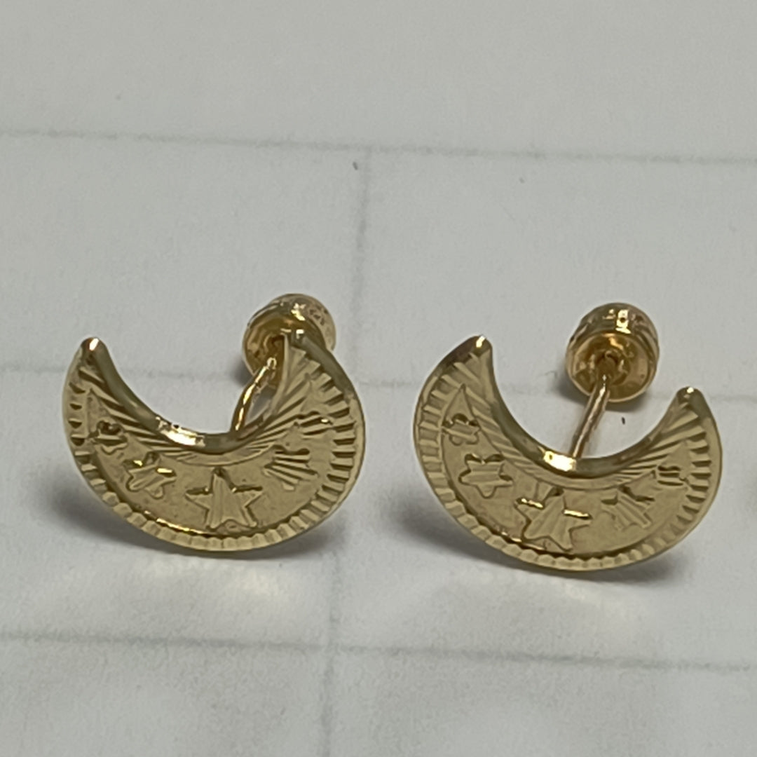 BROQUELES PAR ORO 14 K 0,60 GRMS (SEMINUEVO)