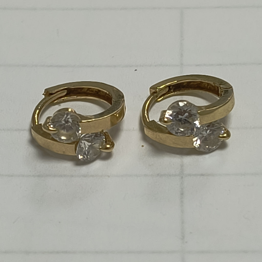 ARRACADAS PAR ORO 14 K 2,00 GRMS (SEMINUEVO)