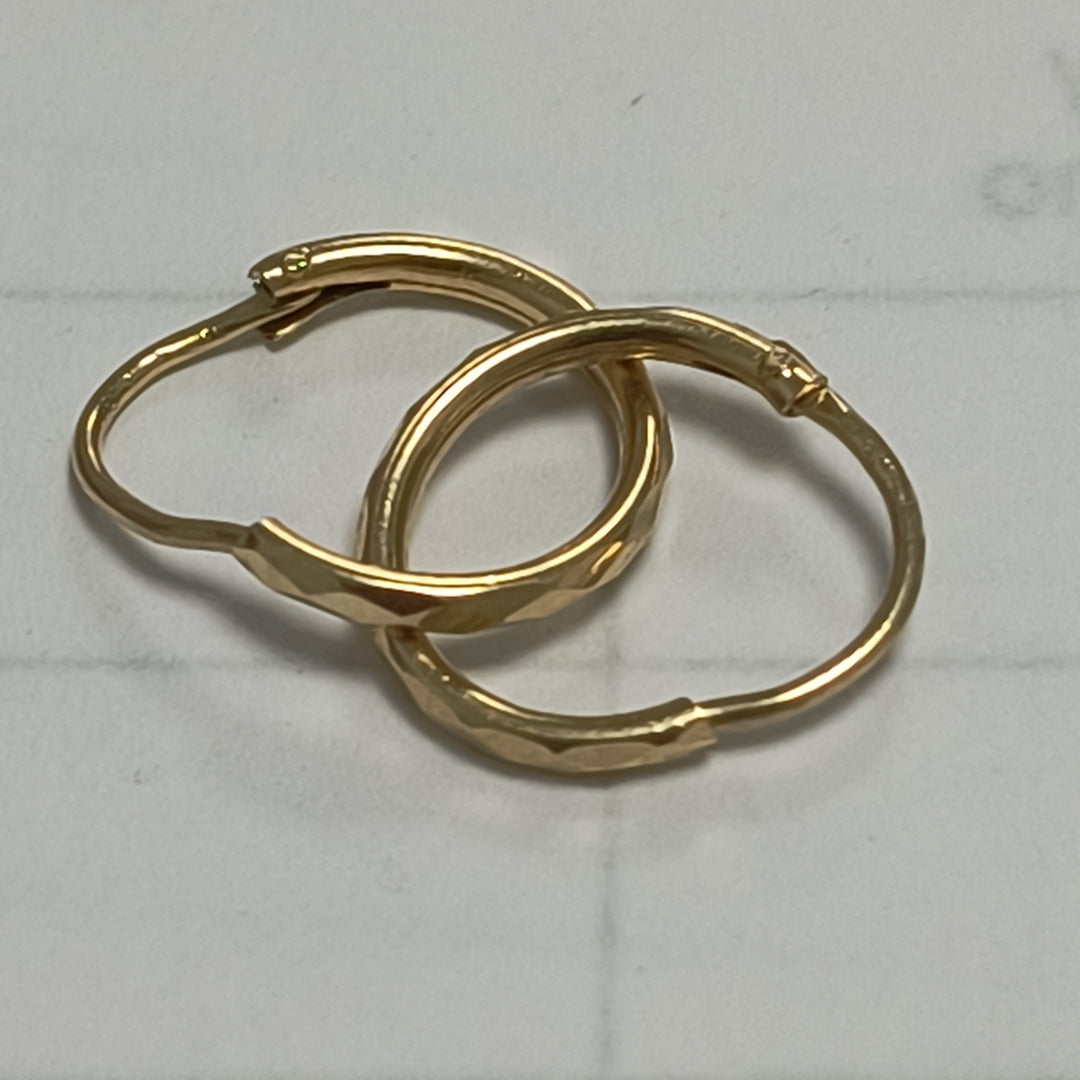 ARRACADAS PAR ORO 14 K 0,60 GRMS (SEMINUEVO)