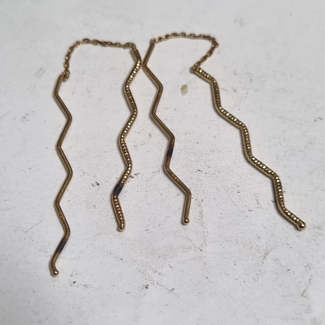 VIOLADORES PAR ORO 14 K 1,30 GRMS (SEMINUEVO)