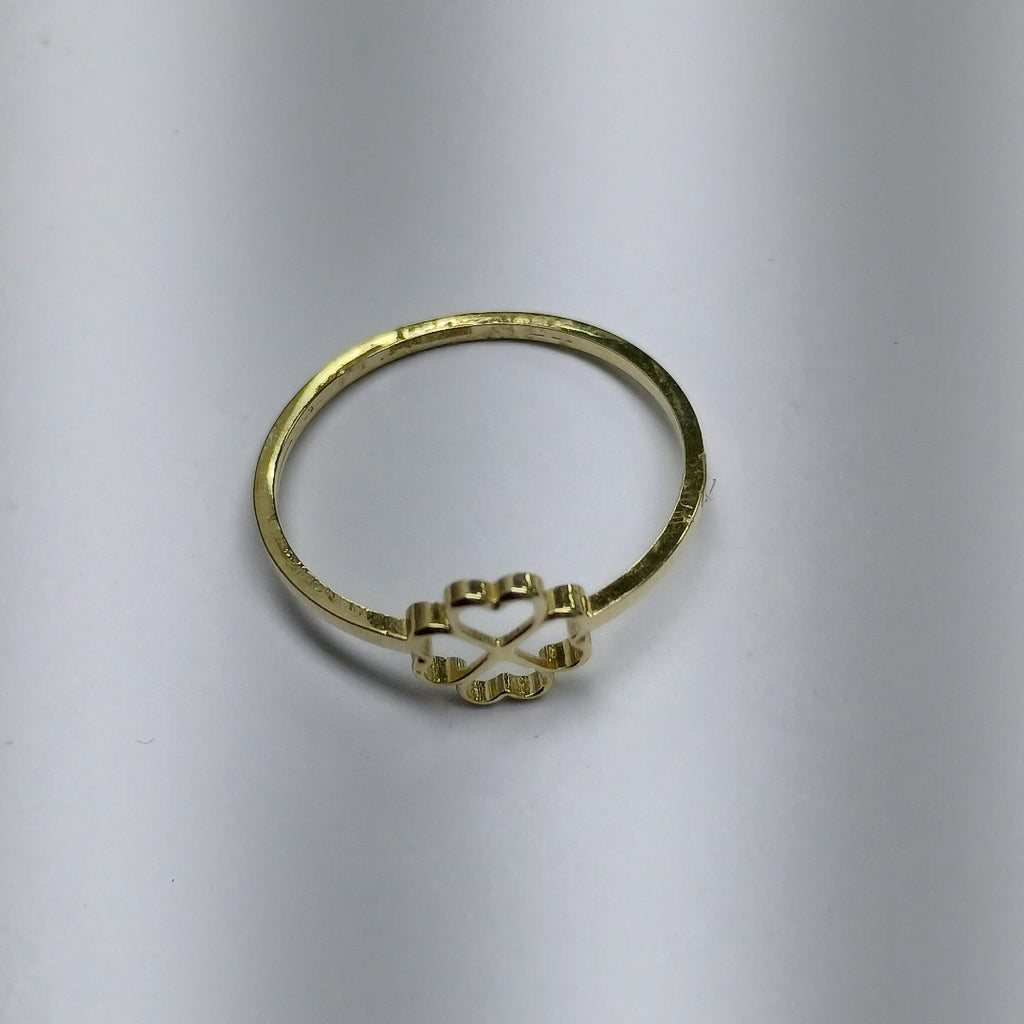 ANILLOS ANILLITO FIG TREBOL 10K TALLA 7 0.8 GR (NUEVO)