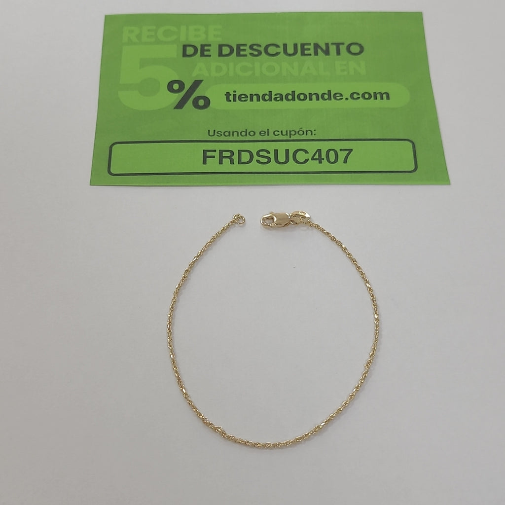 PULSERA TORZAL 14K 18 CM 1.3 GR (NUEVO)