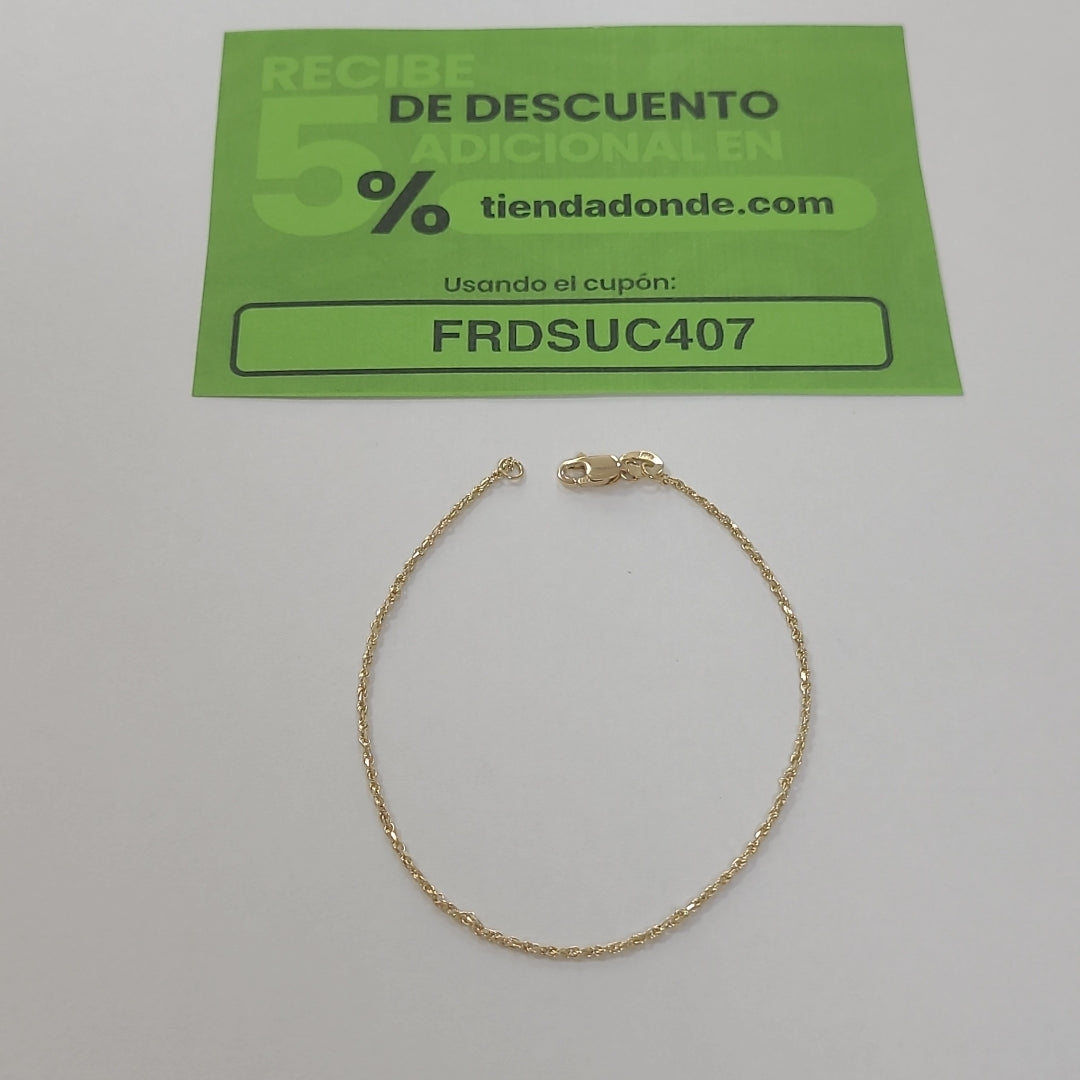 PULSERA TORZAL 14K 18 CM 1.3 GR (NUEVO)