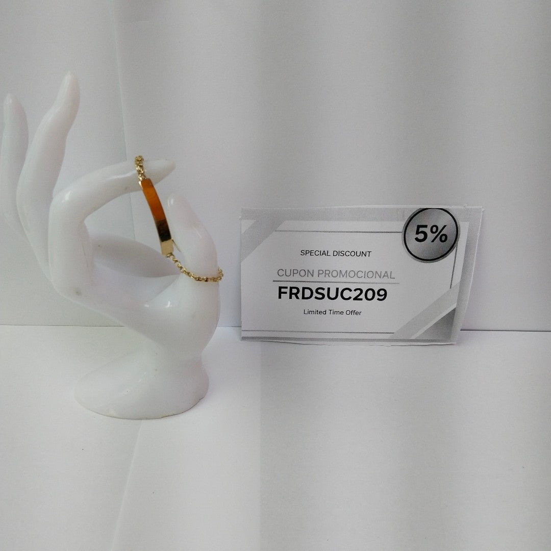 ESCLAVA ORO 10 K 3,80 GRMS (SEMINUEVO)