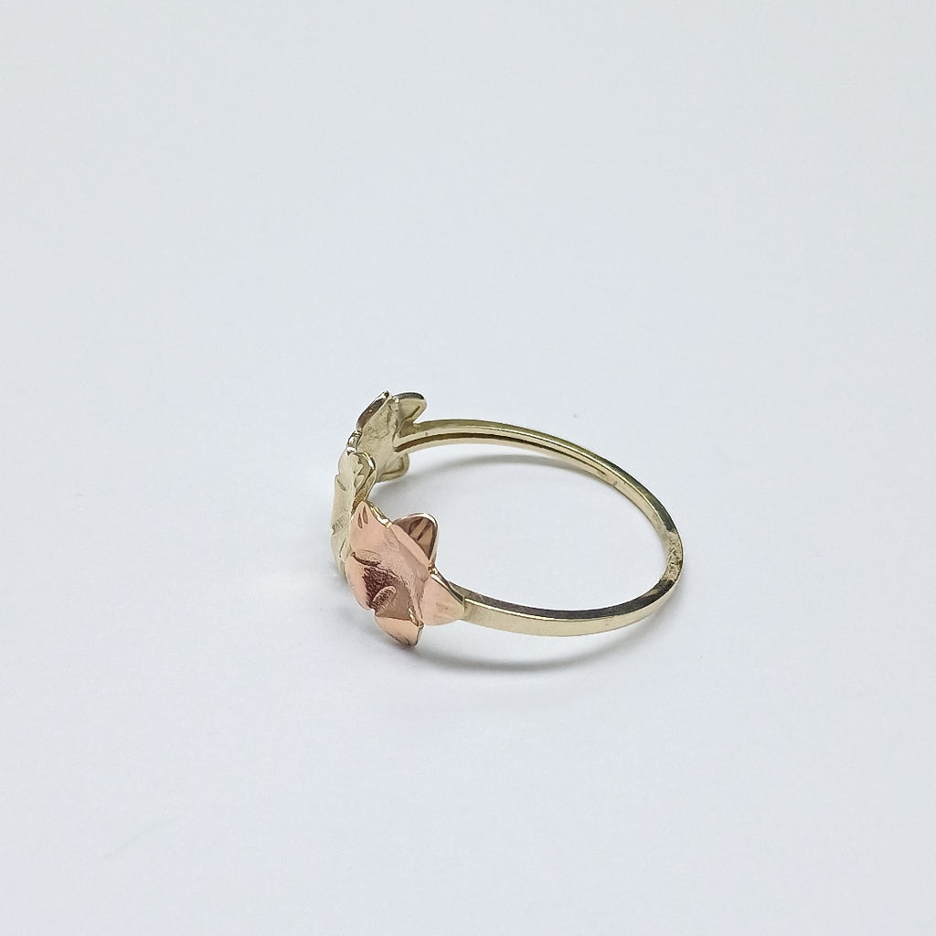 ANILLOS ANILLITO FIG FLORES 10K TALLA 8 1.2 GR (NUEVO)