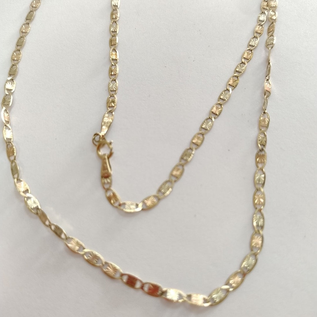 CADENA ORO, ORO COMBINADO 10 K 4.3 GRMS (SEMINUEVO)