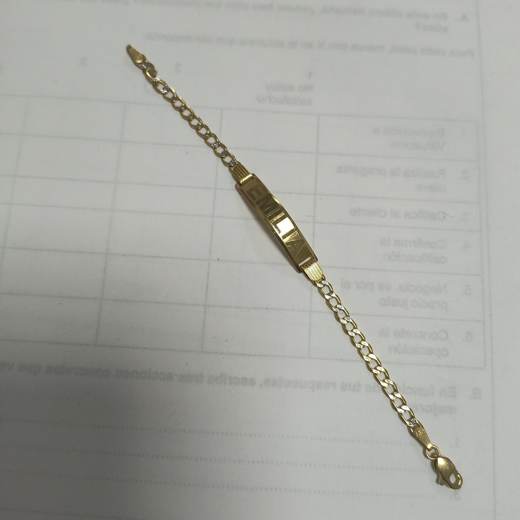 ESCLAVA ORO 14 K 3.1 GRMS (SEMINUEVO)