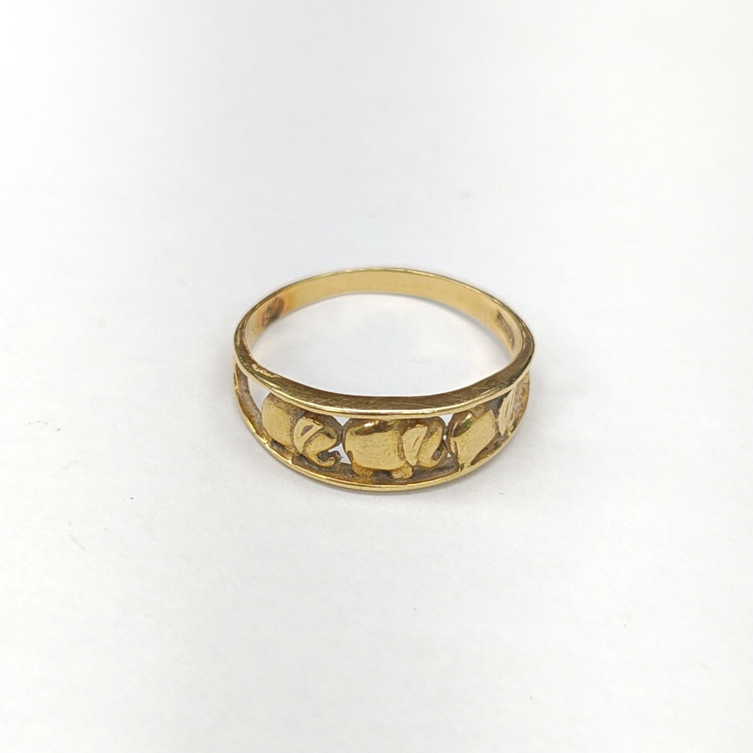 ANILLO ORO 10 K 2,50 GRMS (SEMINUEVO)